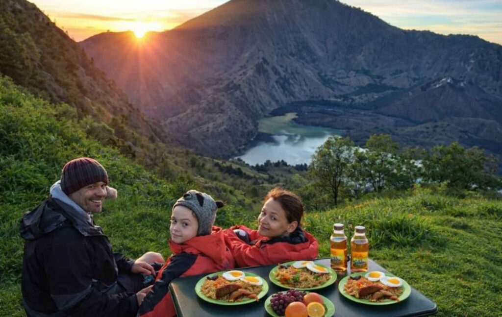 Day 2 Dinner Menu Senaru Crater Rim