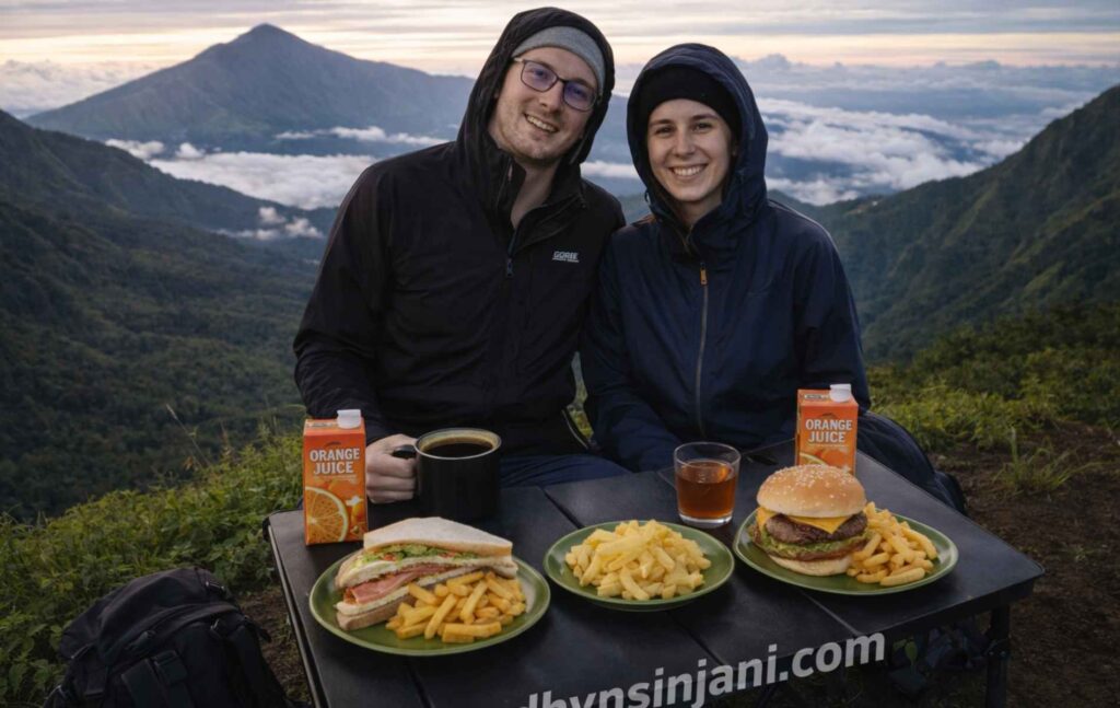 Menu breakfast rinjani summit